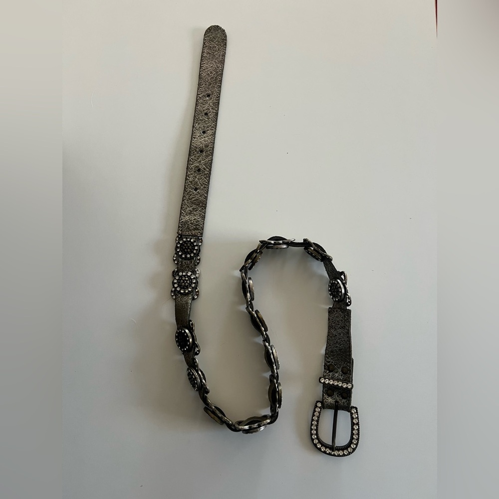 Silver Free People Studded Belt